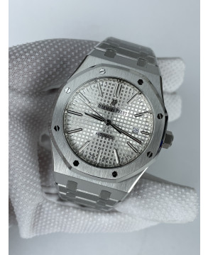 (준비완료/특급배송)NO.2371/ZF공장 오데마피게 로얄오크 15400 화이트다이얼 브슬