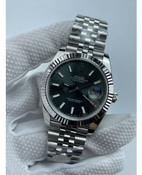 (준비완료/특급배송)NO.3475/롤렉스 데이저스트 41 민트그린 바 인덱스 126334 QP공장