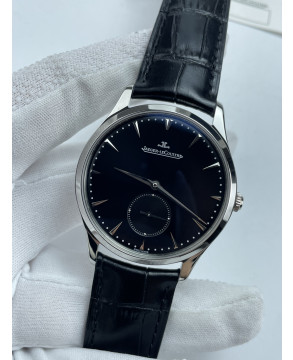 (준비완료/특급배송)NO.3555/ZF공장 예거 르클트르 마스터 울트라 씬 스몰 세컨즈 블랙다이얼 가죽