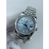 (준비완료/특급배송)NO.3663/QP공장 롤렉스 데이데이트40 텅스텐 아이스블루다이얼